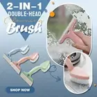 2in1 Double Head Cleaning Brush Tile Brush Cleaning Window Cleaner Glass Wiper