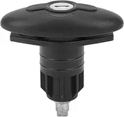 Trailer Cabin Door Lock, RV Compression Lock 30mm Zinc Alloy Nylon with 2 Keys, Suitable for 1-35mm Doors, for Caravan Yacht, Toolboxes, Garage Doors, Vehicle Toolboxes