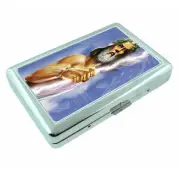 Greek Gods & Godesses D1 Silver Metal Cigarette Case RFID Protection Wallet