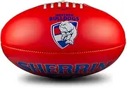 Sherrin Western Bulldogs AFL Super Soft Touch Football, Red, Size 3