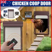Solar Powered Automatic Chicken Coop Door Opener with Timer Light Sensor Remote