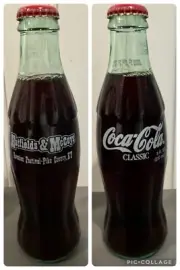 Coca-Cola Coke Hatfields & McCoys Collectible 8 oz Glass Bottle VINTAGE 2001