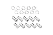 Street Pro Wheel Lug Nut Kit Chrome Street Pro 007 Dome Head Length 1.70 1/2 1.00 inch Shank Set of 10