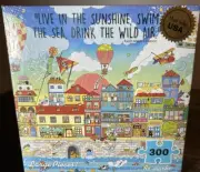 Re-Marks 300 Large Piece Puzzle Size 18×24 'Harbor City' New Sealed Made in USA