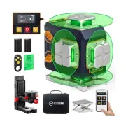 CIGMAN 4x360° 16 Lines Laser Level with Remote&APP Control, Green Self Leve