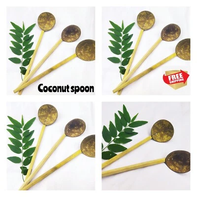 Ceylon Coconut Shell Spoon Kitchen Handmade Eco Friendly Kitchen Tools