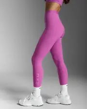 Form Stash Hi-Rise Compression Tights with Pockets, 2XU, S, Hyper Violet/Hyper Violet, Female