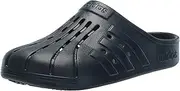 [adidas] Unisex Adilette Clog Slide Sandal, Aurora Ink/Aurora Ink/Aurora Ink, 4 US men