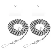 2Pcs Replacement Purse Strap, Crystal Bag Handle Sparkly Replacement,White Black