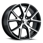 18x8 Voxx Lumi Gloss Black Machined Face Wheel 5x120 (40mm)