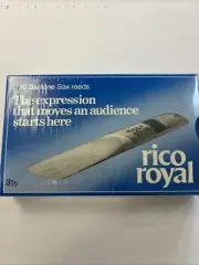 RICO ROYAL BARITONE SAXOPHONE SAX REEDS (10 REEDS) SIZE 3.5 UNOPENED BOX