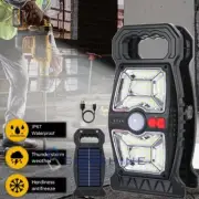 Type-c Rechargeable Solar LED Work Light Motin Sensor Floodlight Camping Repair