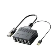 1 IN 4 OUT RJ45 Ethernet Cable LAN Network Internet Splitter Adapter 1000Mbps