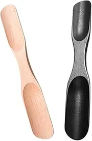 [LIFKOME] 2pcs Shoehorn Shoe Trees Men Whistle Portable Shoe Horn for Travel Goo Stand Handler Foot Tress Retractable Shoe Horn Handle Boots Men Shoe Laces Hook Shoe Horns Marine Solid Wood