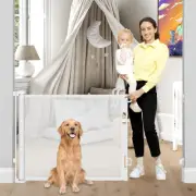 ZONEY Retractable Baby Gate, Baby Gate or Mesh Dog Gate, 33" Tall, Extends up...