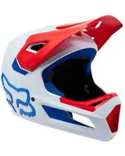FOX Rampage Fullface MIPS Helmet Ceshyn White/Red/Blue 2023