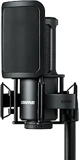 Shure SM4 Studio Recording Microphone, XLR Home Studio Condenser Microphone Optimised for Gentle Vocals up to Loud Instruments with Mix-Ready Audio - Robust Metal Construction (SM4-KIT)