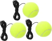 Anneome 3 Pcs Tennis Trainer Rebound Balls with String for Practice Portable Training Tool for Beginners Compatible with Fixed Bases Enhances Training Experience