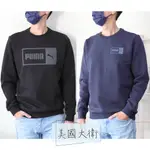 🔥《美國大衛》PUMA 大學T 長袖 T恤 內刷毛 LOGO 上衣 衣服 上著 長T 彪馬【1617323】