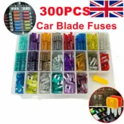 300Pcs Car Fuses Assorted Set Van Bike Mini & Standard Blade Fuse 2A-40A Box UK