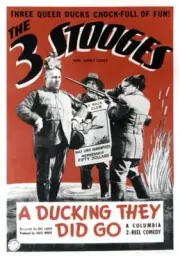 Ducking They Did Go poster Curly Howard Larry Fine Moe Howar 1939 Movie Photo