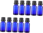 12PCS 15ml Blue Essential Oil Bottles with Large Dropper Caps Empty Perfume Sample Containers for Aromatherapy DIY Blends and Travel Storage/2775