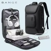 BANGE Anti-Theft Waterproof Bag USB Charge Business Backpack School Travel Bag