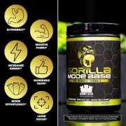 Gorilla Mode Base Pre Workout - Intense Focus & Drive · Endurance · Power - 360