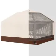 Patio Square Fire Pit Cover 36 x 36 x 22 inch 600D Heavy Duty Outdoor Fire Ta...