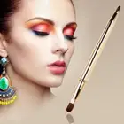Portable Art Eyeliner Brush Double Head Lip Gloss Brush Retractable Make Up Tool