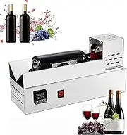 600W Commercial Wine Capsule Heat Shrinker, Electric PVC Capsule Shrinking Machine, Stepless Temperature Adjustment, Digital Display, for Max Diameter 80mm PVC Capsules
