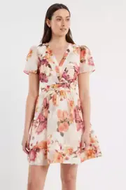 BNWT REVIEW La Vien Rose Dress Size 16 Ladies