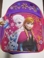 Disney Frozen Anna & Elsa W Olaf Backpack 16in
