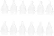 GLSTOY 12pcs Set of Baby Nose Cleaner Tips Silicone Nose Sucker for Newborns Toddlers Anti-backflow Mechanism Portable