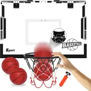 Vobab Mini Basketball Hoop – 24"x16" Backboard, Adjustable, Foldable Steel Rim