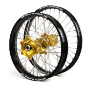 Talon/SM Pro Platinum KTM/Husqvarna/Husaberg 03-15 21"/18" Black/Gold Wheel Set