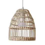 Rattan Lampshade Rattan Chandelier Lampshade Weaved Handmade Lamp Decoration