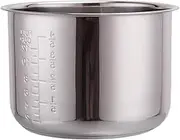5 Liter Stainless Steel 304 Food Grade 138 Electric Pressure Cooker Liner Multi-Purpose Bowl Soup Porridge Pot Liner Rice Cooker Accessories