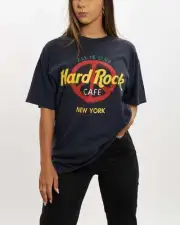 Vintage 90s Hard Rock Cafe 'New York' Tee S