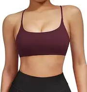 [AYTDNEHGK] Sports Bra for Fitness Women with Pad Workout Running Tank Top Female Backless Shockproof Breathable Underwear Yoga Bra Women