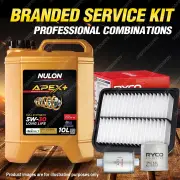 Oil Air Fuel Filter + 10L APX5W30D1 Service Kit for Ford Falcon FG X 6cyl 4L
