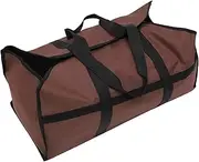 UKCOCO Outdoor Firewood Carrier Storage Pouch Oxford Tote Bag for Wood Transport Camping Tools Foldable Easy to Clean for Winter Parties and Christmas