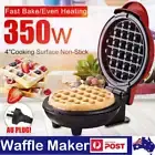 2025 Mini Waffle Maker Non Stick Snacks Pancake Cake Breakfast Making Machine AU