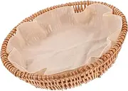 Woven Food Container Basket Rattan Snack Pastry Holder for Kitchen Table Decorative Storage Tray for Home Restaurant Use present Idea