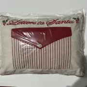 ST. NICHOLAS LETTERS TO SANTA~SANTA CLAUS ENVELOPE PILLOW NEW RED
