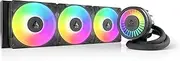ARCTIC Liquid Freezer III Pro 360 A-RGB - AIO CPU Cooler, 3 x 120 mm Water Cooling, 38 mm Radiator, PWM Pump, VRM Fan, AMD AM5/AM4, Intel LGA1851/1700 Contact Frame - Black