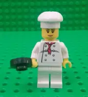 *NEW* Lego Chef Cook Woman Master Chef Fry Pan Figure Fig x 1