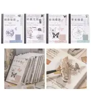 Premium Junk Journal Background Japanese Paper 40 Sheets for Scrapbooking