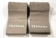 100 TEAVANA Store Resealable Gray Tea Bags New Empty Grey Zip Lock Reusable Bags