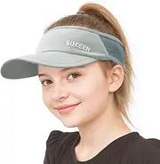 [Sukeen] Kids Sun Visor Hats for Girls Boys,Lightweight Sports Hat UPF50+ Sun Hat Cooling Headwear Visor for Running Outdoors